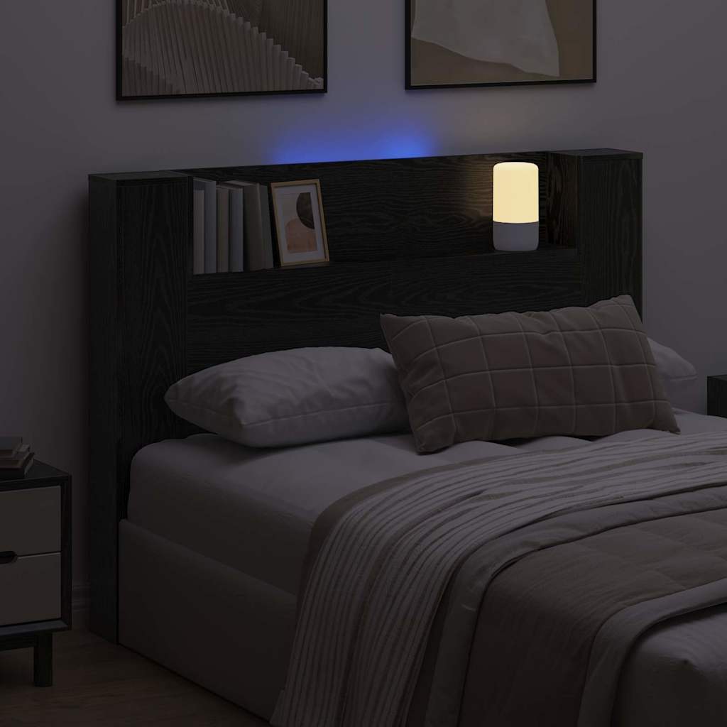 Testiera Rovere Nero 140 x 17 x 104,5 cm Legno multistrato