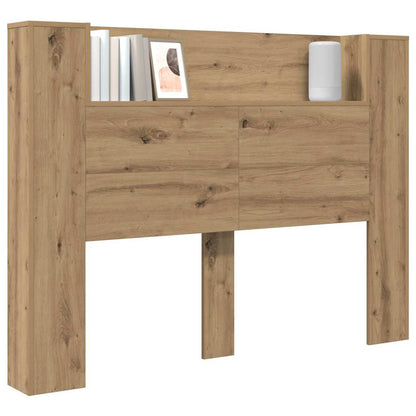 Testiera con lo scaffale Rovere artigianale 140 x 17 x 104,5 cm