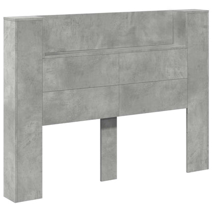 Testiera Grigio cemento 140 x 16,5 x 103,5 cm Legno multistrato