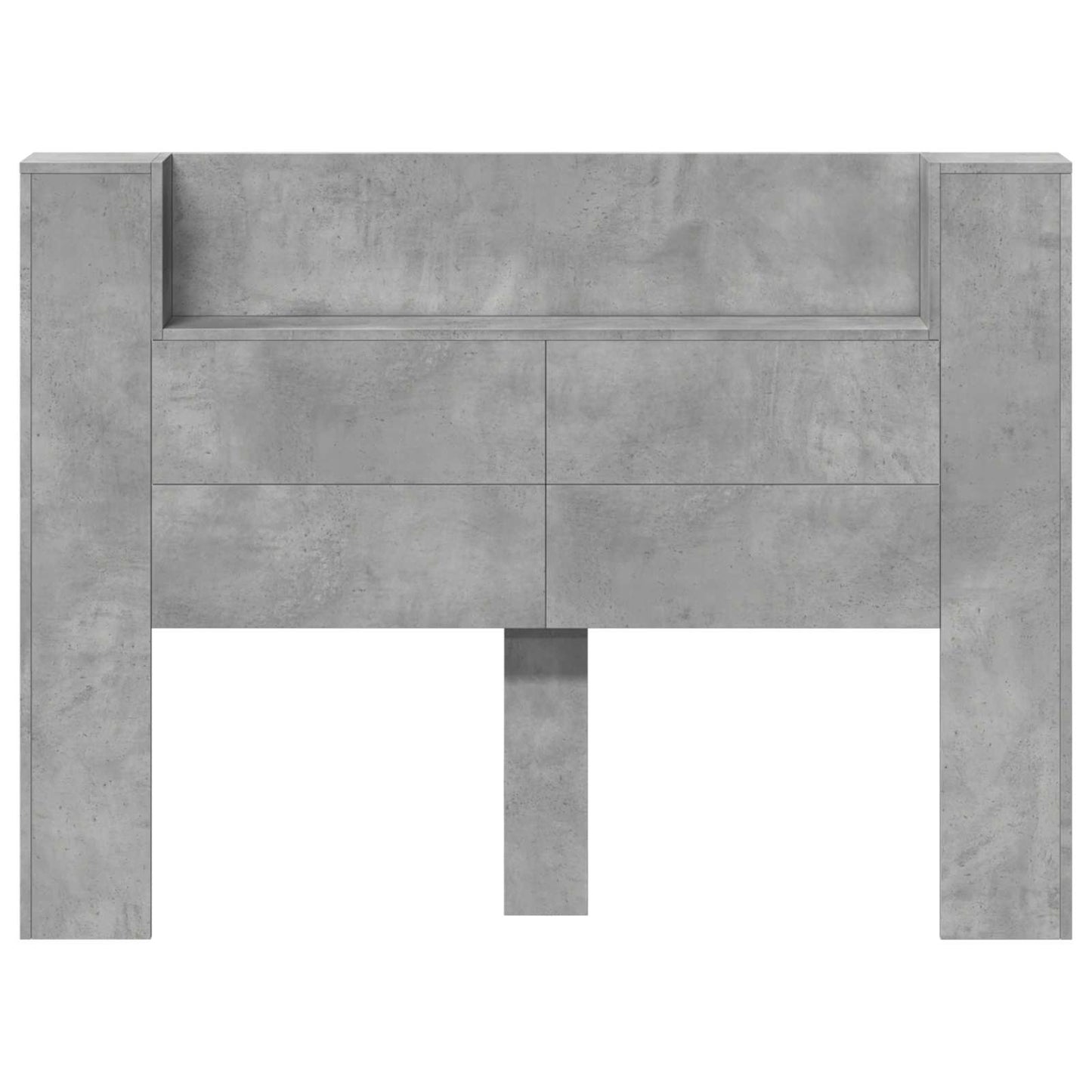 Testiera Grigio cemento 140 x 16,5 x 103,5 cm Legno multistrato