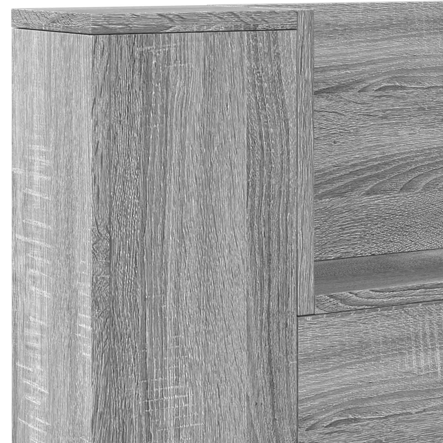 Testiera Grigio Sonoma 160 x 16,5 x 103,5 cm Legno multistrato