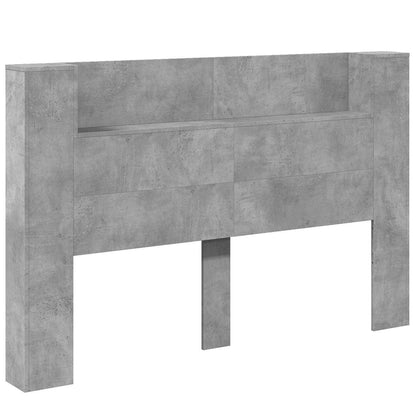 Testiera Grigio cemento 160 x 16,5 x 103,5 cm Legno multistrato