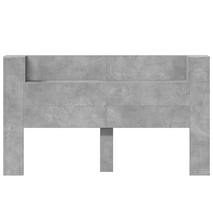 Testiera Grigio cemento 180 x 16,5 x 103,5 cm Legno multistrato