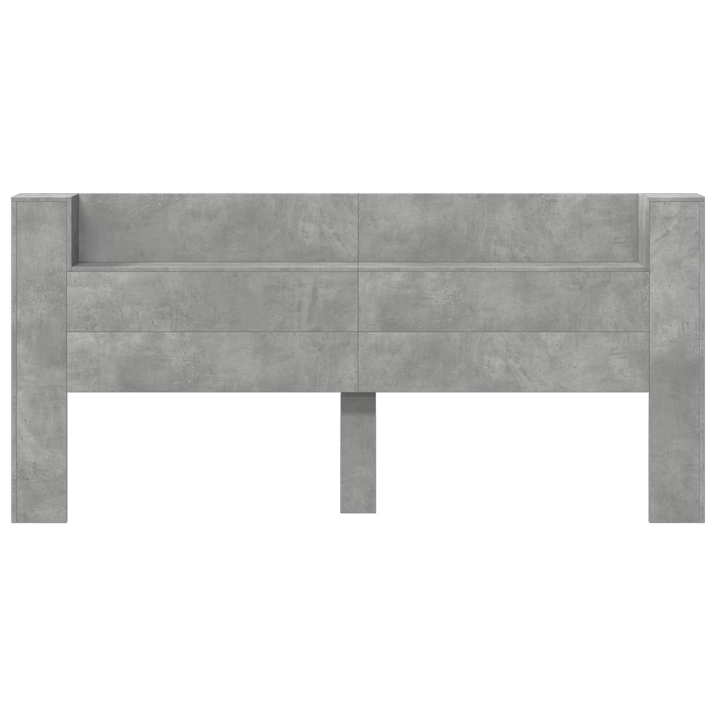 Testiera Grigio cemento 200 x 16,5 x 103,5 cm Legno multistrato