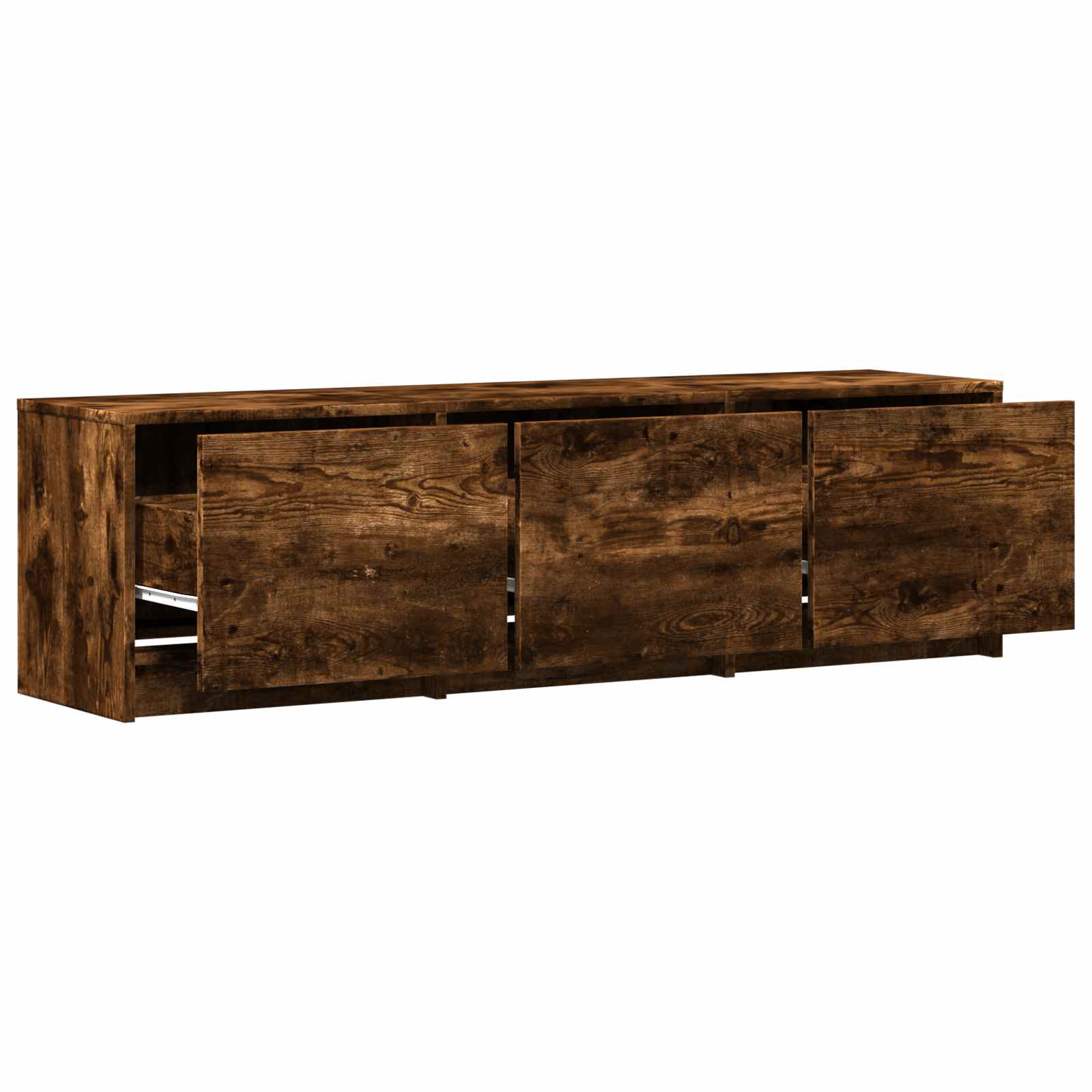 Mobile TV con LED con LED Quercia Affumicata 140 x 34 x 40 cm | homemem39