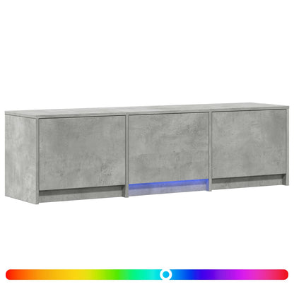 Mobile TV con LED con LED Grigio Cemento 140 x 34 x 40 cm | homemem39