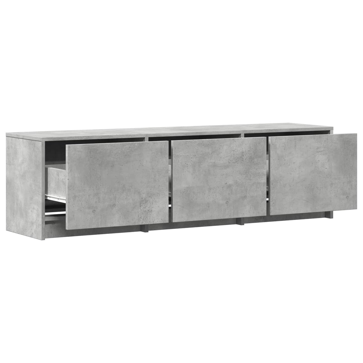 Mobile TV con LED con LED Grigio Cemento 140 x 34 x 40 cm | homemem39