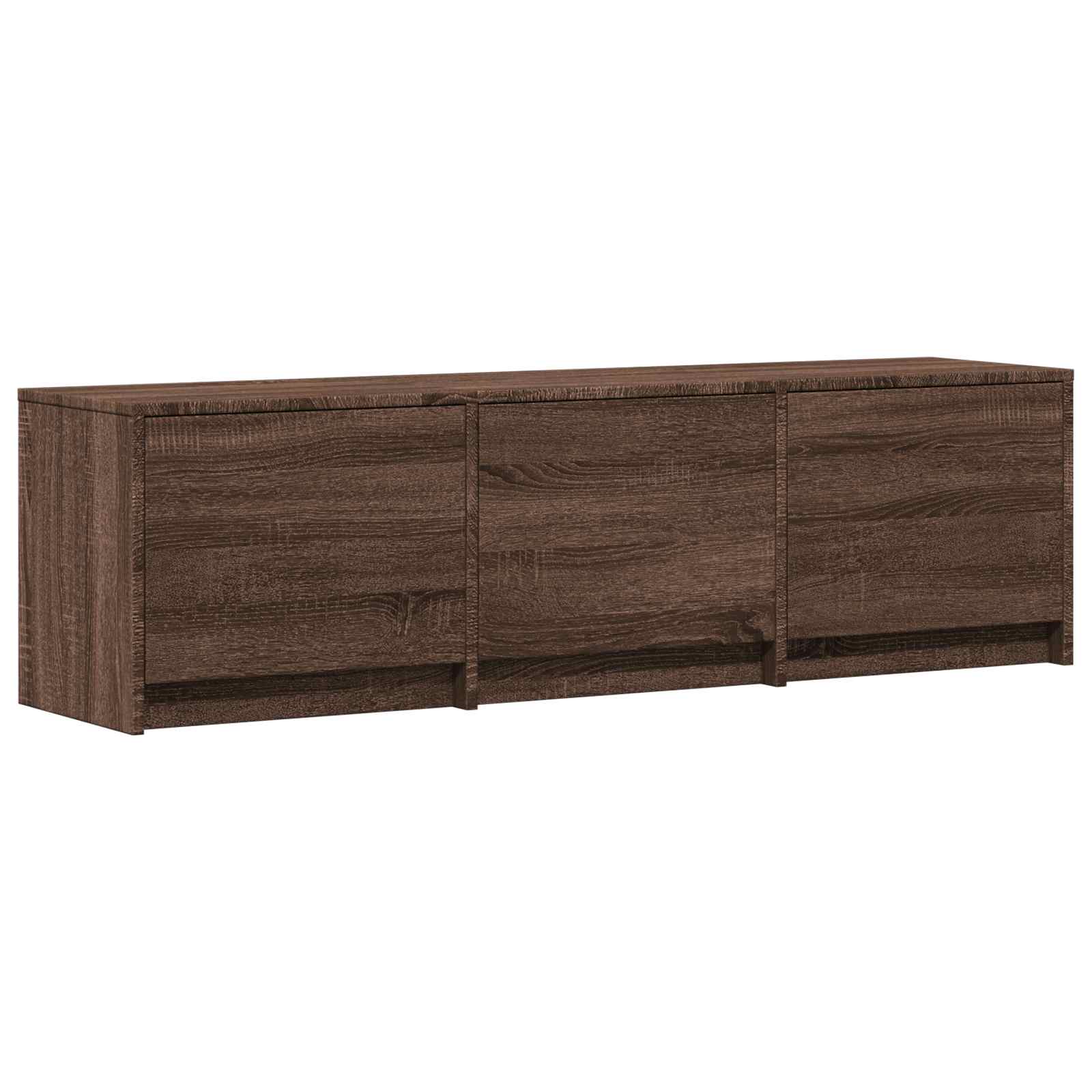 Mobile TV con LED con LED Quercia marrone 140 x 34 x 40 cm | homemem39