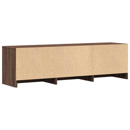 Mobile TV con LED con LED Quercia marrone 140 x 34 x 40 cm | homemem39