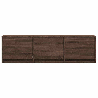 Mobile TV con LED con LED Quercia marrone 140 x 34 x 40 cm | homemem39