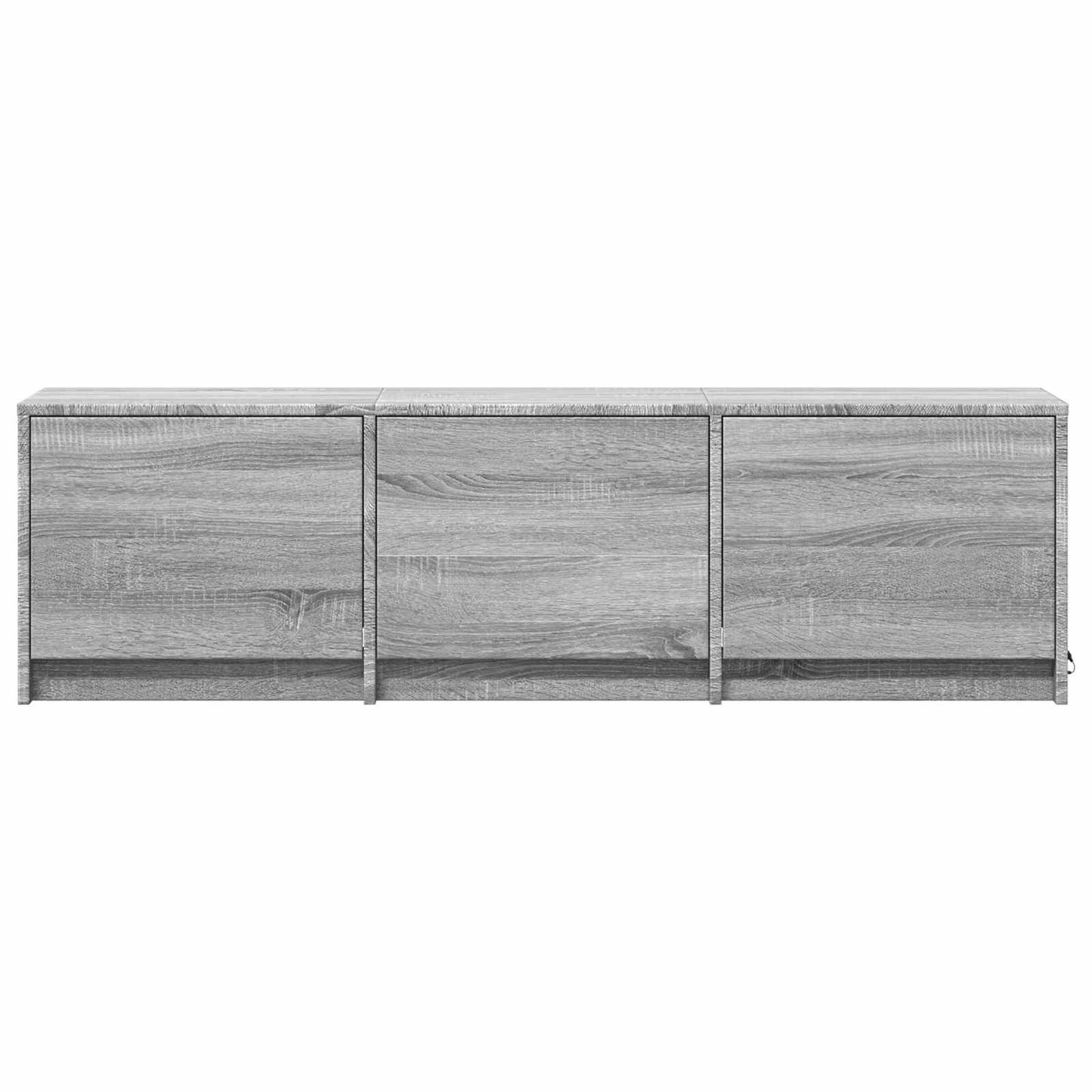 Mobile TV con LED con LED Sonoma grigia 140 x 34 x 40 cm | homemem39