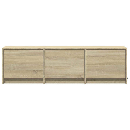 Mobile TV con LED con LED Rovere Sonoma 140 x 34 x 40 cm