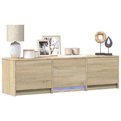 Mobile TV con LED con LED Rovere Sonoma 140 x 34 x 40 cm