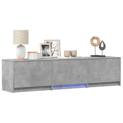 Mobile TV con LED con LED Grigio Cemento 165 x 34 x 40 cm | homemem39