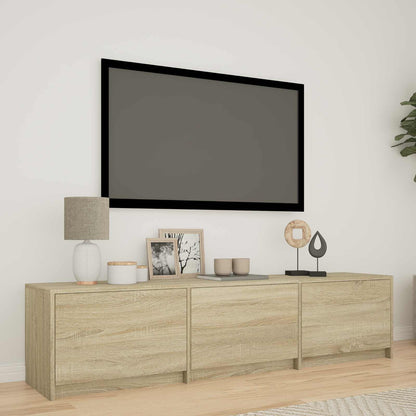 Mobile TV con LED con LED Rovere Sonoma 165 x 34 x 40 cm | homemem39