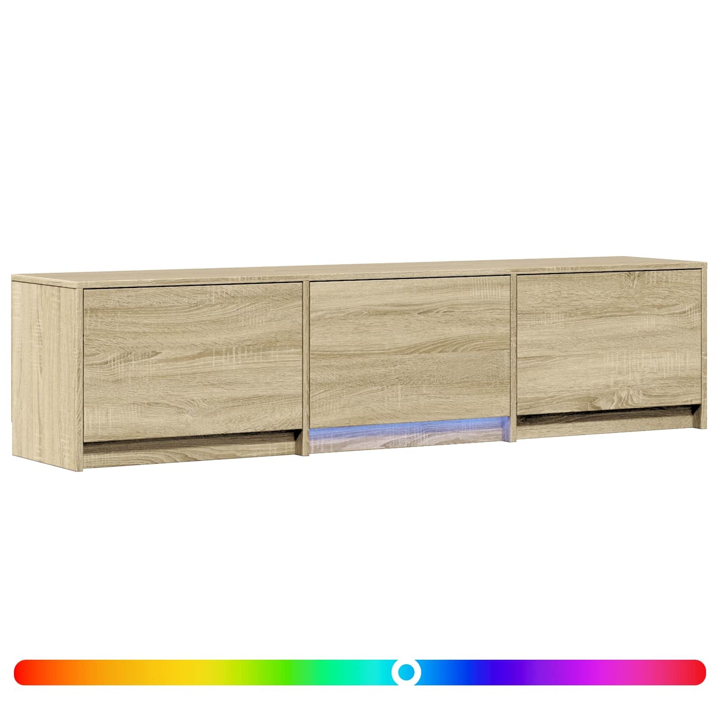 Mobile TV con LED con LED Rovere Sonoma 165 x 34 x 40 cm | homemem39