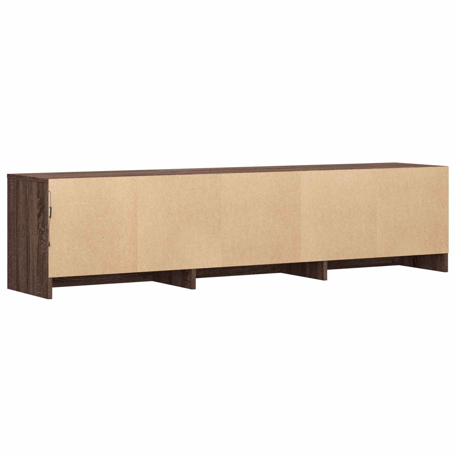 Mobile TV con LED con LED Quercia marrone 165 x 34 x 40 cm | homemem39