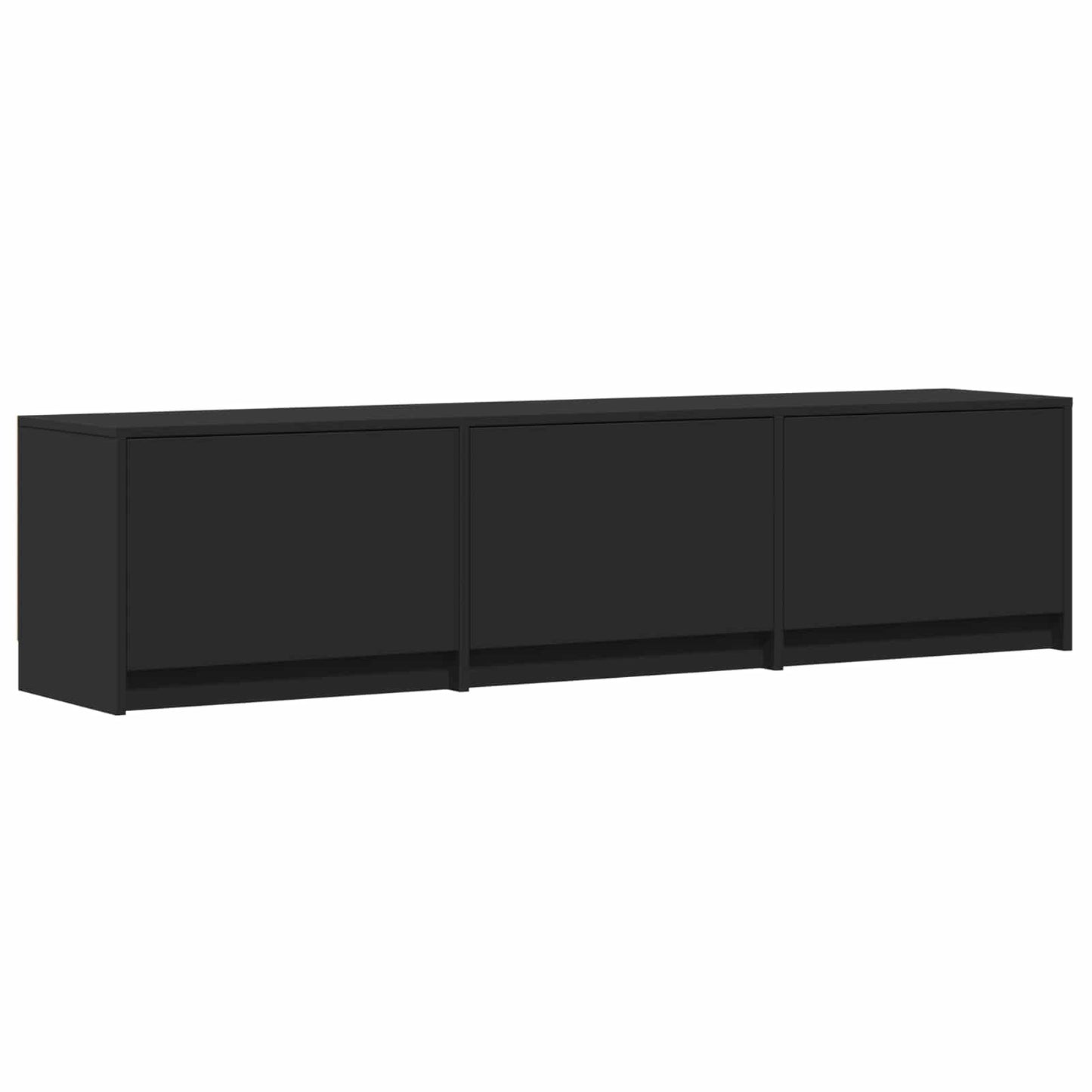 Mobile TV con LED Nero 165 x 34 x 40 cm Legno ingegnerizzato | homemem39