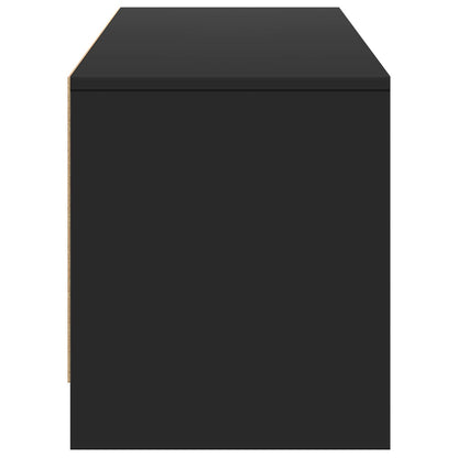Mobile TV con LED Nero 165 x 34 x 40 cm Legno ingegnerizzato | homemem39