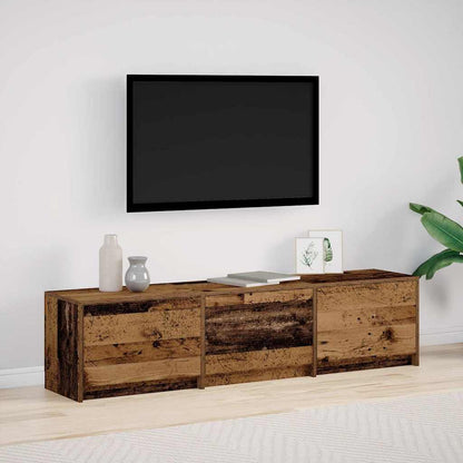 Mobile TV con LED con cassetto Legno vecchio 162 x 34 x 40 cm