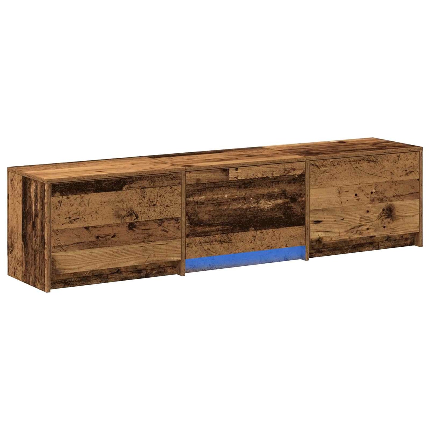 Mobile TV con LED con cassetto Legno vecchio 165 x 34 x 40 cm | homemem39