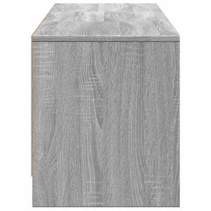Mobile TV con LED con LED Sonoma grigia 165 x 34 x 40 cm | homemem39