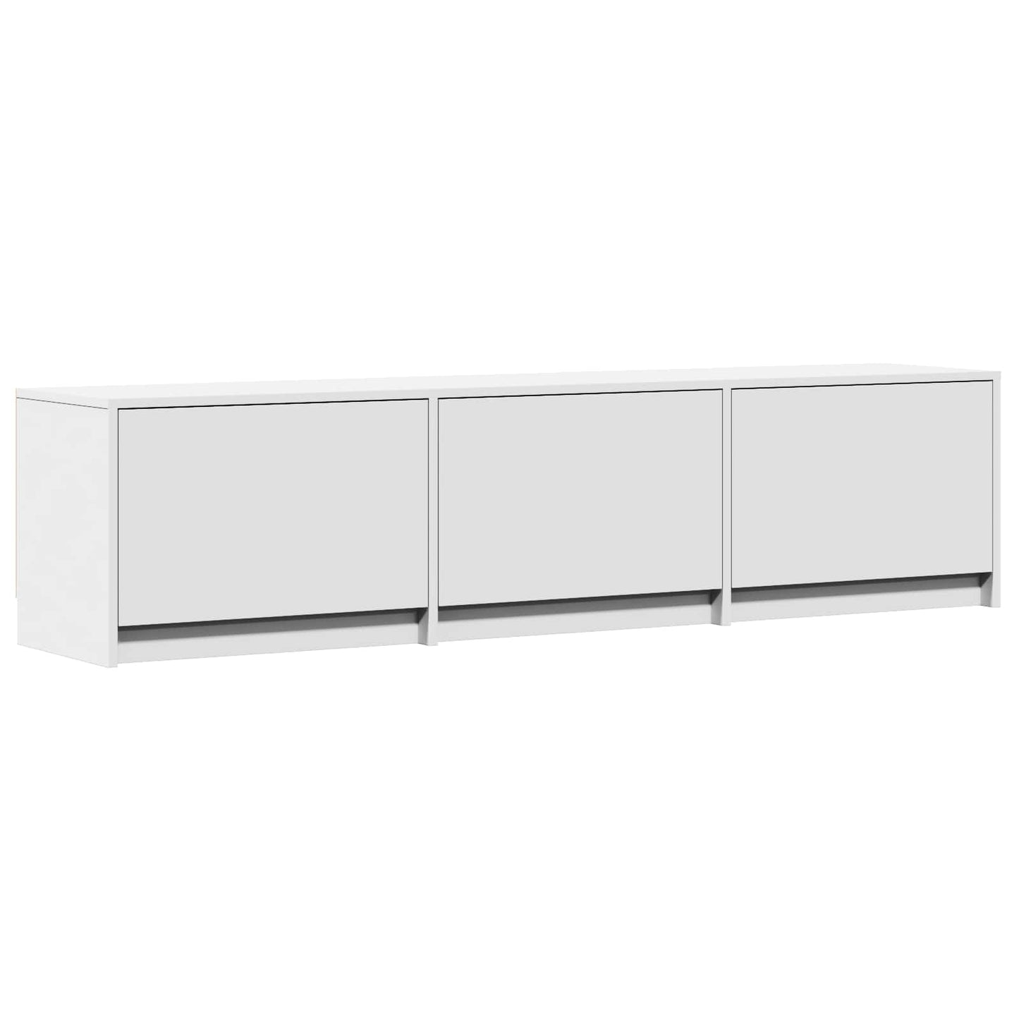 Mobile TV con LED Bianco 165 x 34 x 40 cm Legno ingegnerizzato