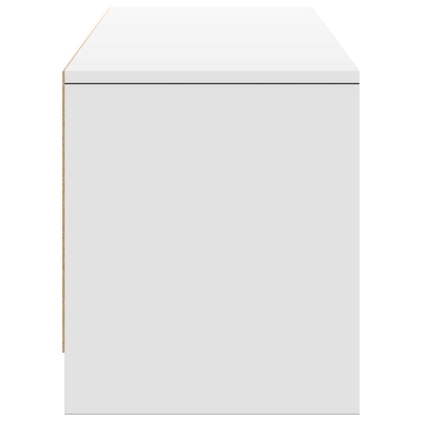 Mobile TV con LED Bianco 165 x 34 x 40 cm Legno ingegnerizzato