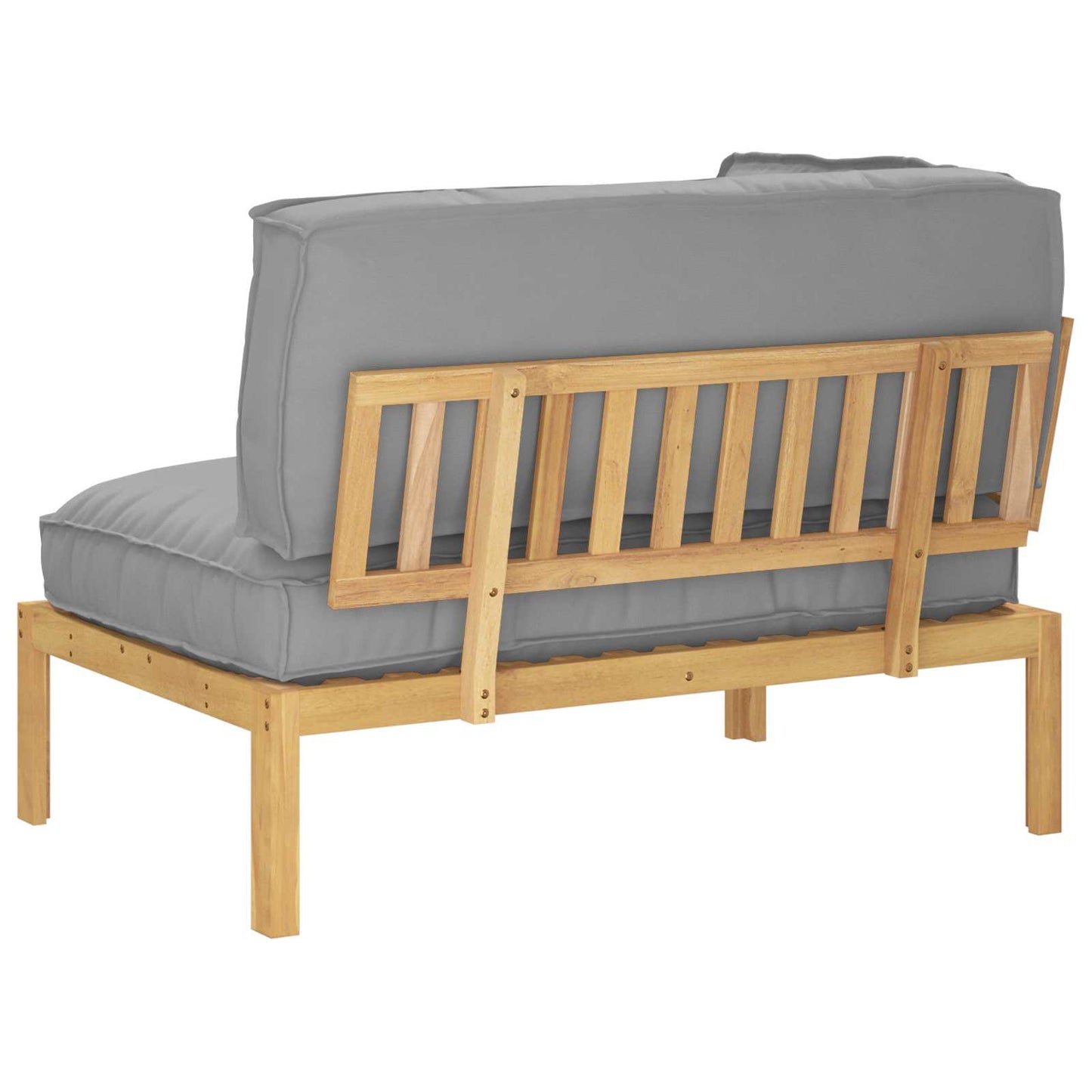 Set di divani con cuscino Tinta unita Grigio 131,5 x 92 x 69 cm