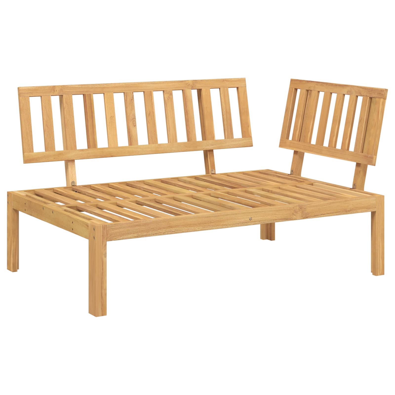 Set di divani 2 pcs Antracite Legno di Acacia Massello | homemem39