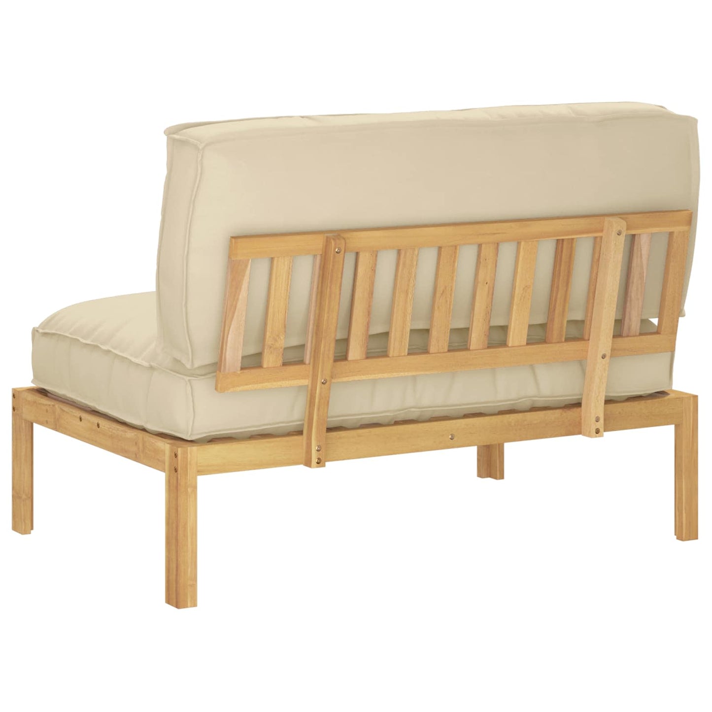 Set di divani Beige 120 x 80 x 69 cm Legno di Acacia Massello