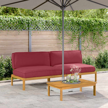 Set di divani con cuscino Rosso Vino 240 x 80 x 69 cm