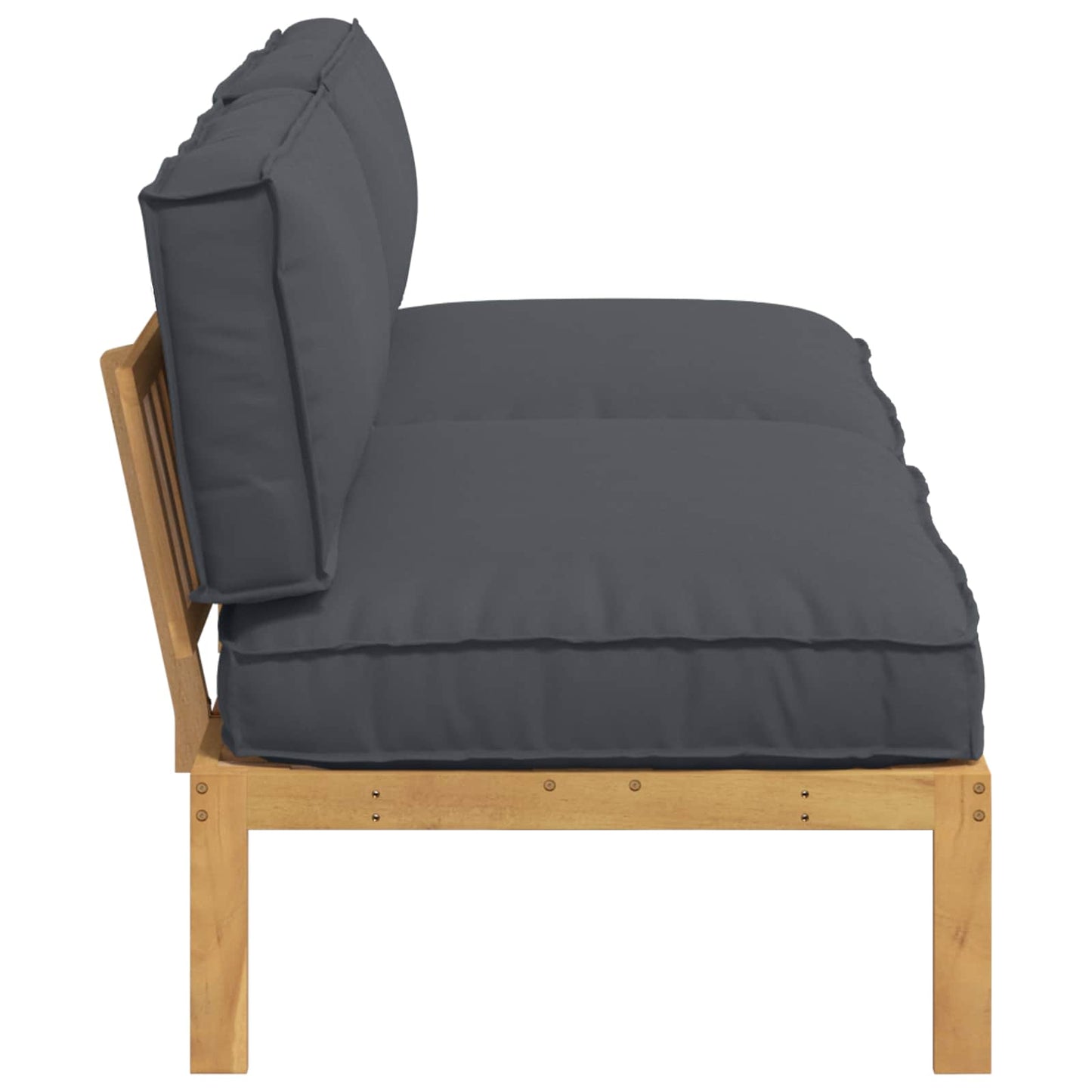 Set di divani con cuscino Antracite 240 x 80 x 69 cm