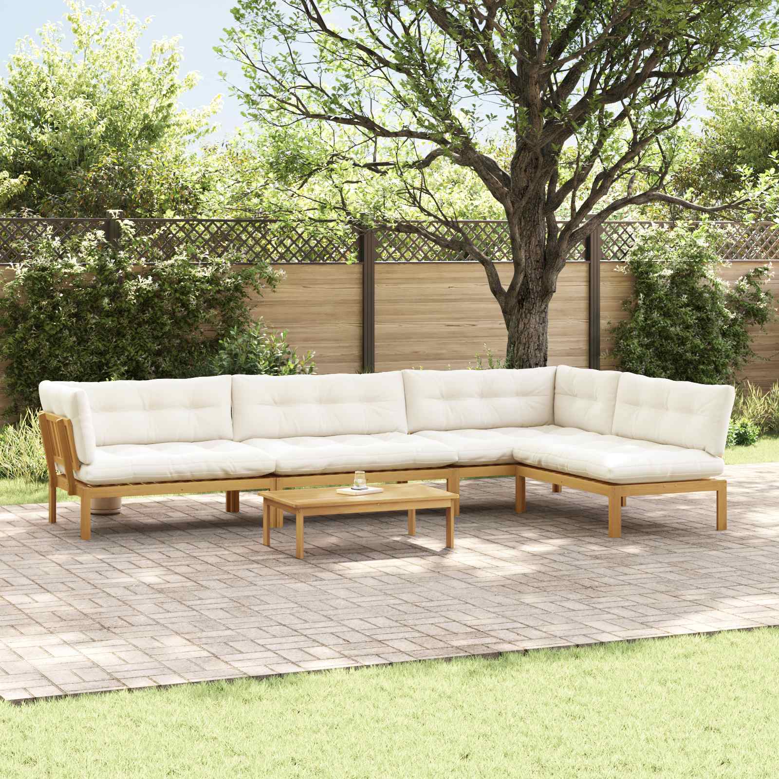 5 Pezzo Unità di divano pallet da giardino | homemem39