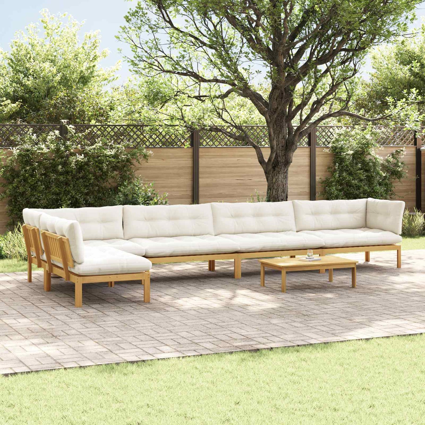 6 Pezzo Unità di divano pallet da giardino | homemem39