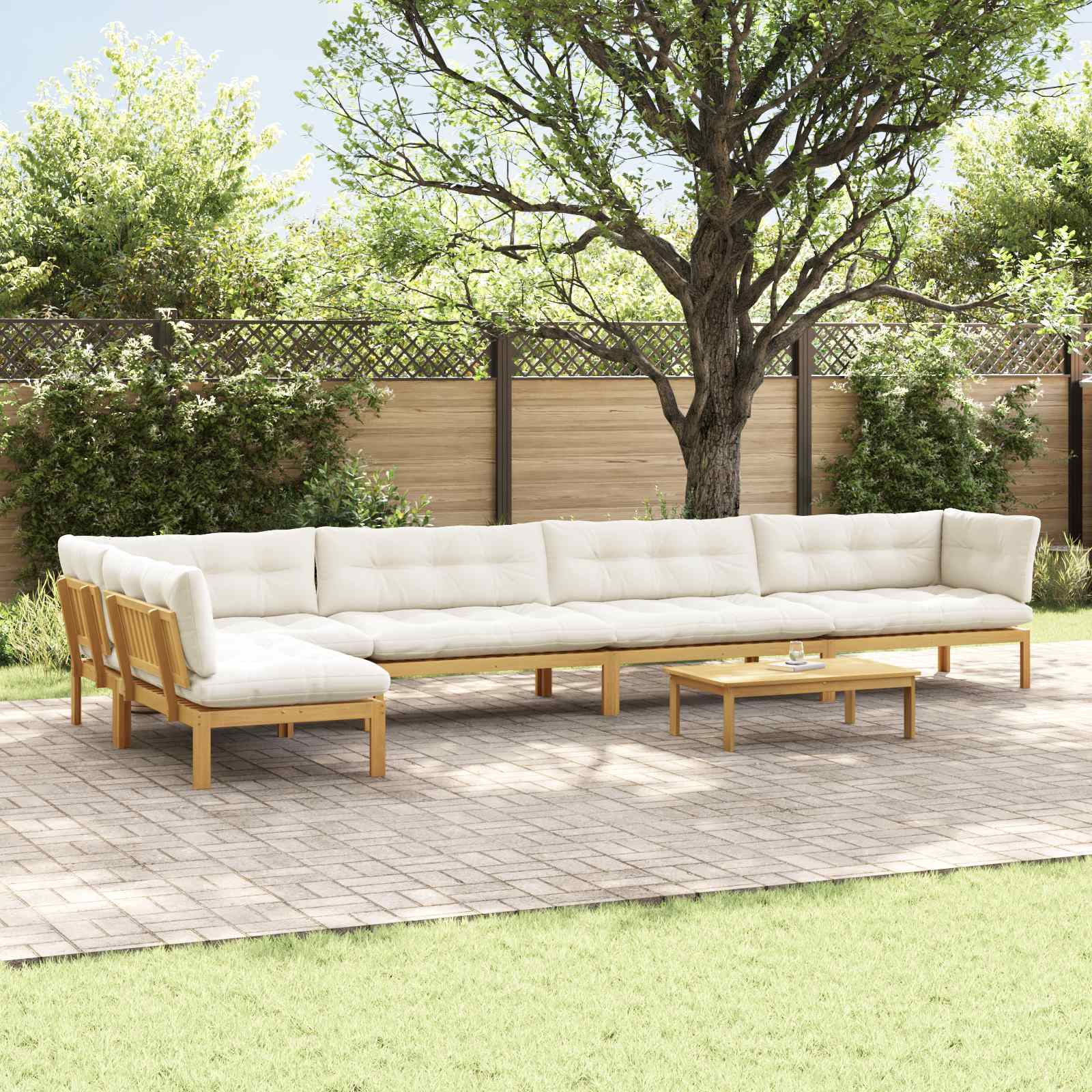 6 Pezzo Unità di divano pallet da giardino | homemem39