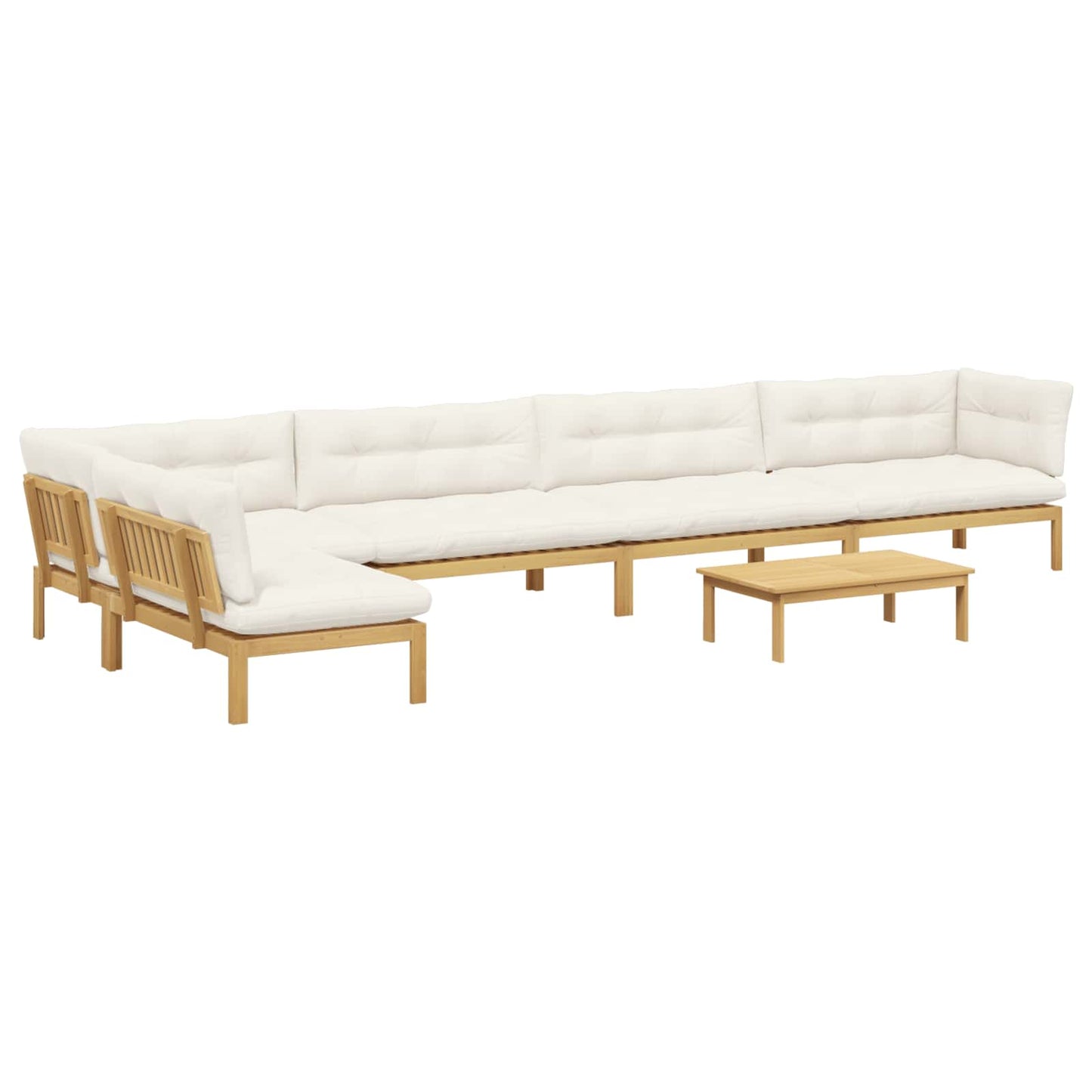6 Pezzo Unità di divano pallet da giardino | homemem39