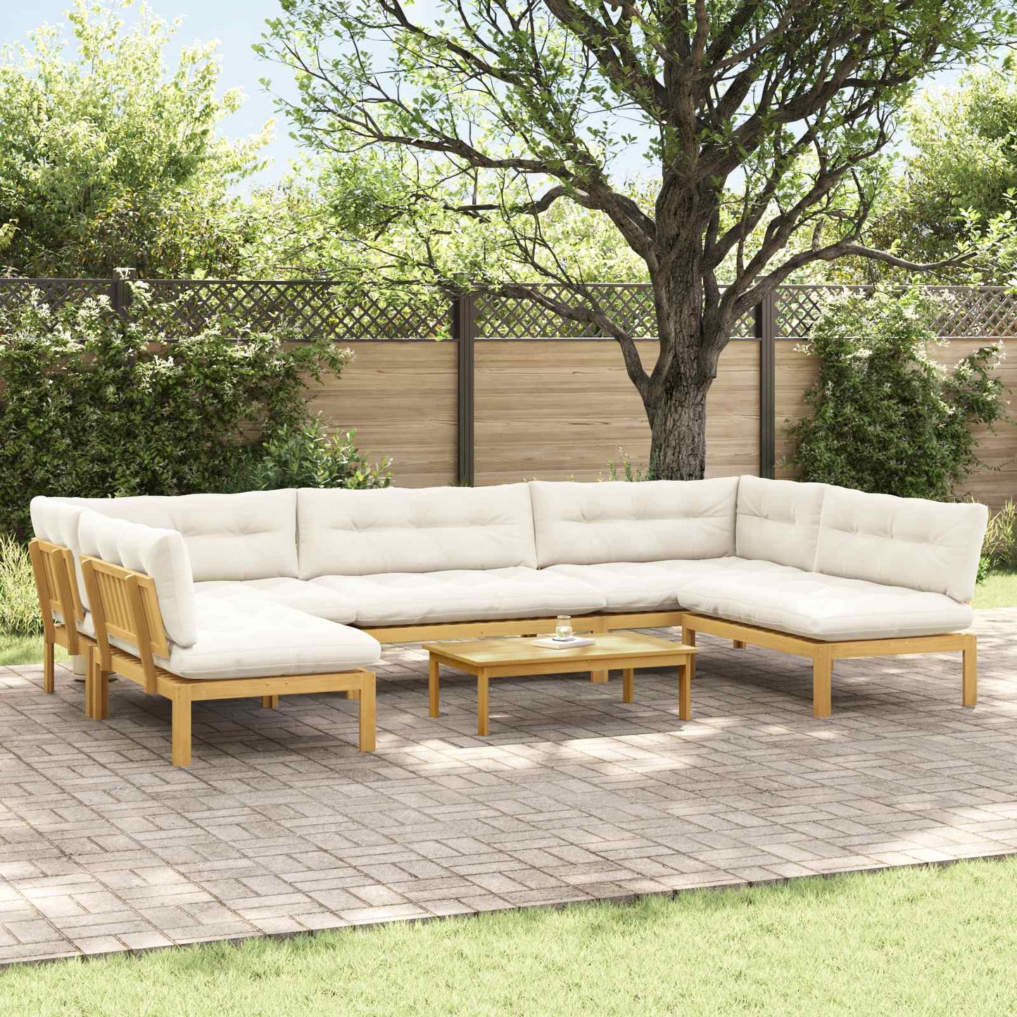 6 Pezzo Unità di divano pallet da giardino