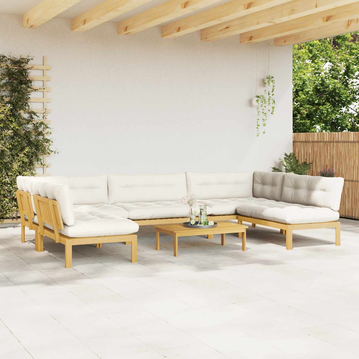 6 Pezzo Unità di divano pallet da giardino