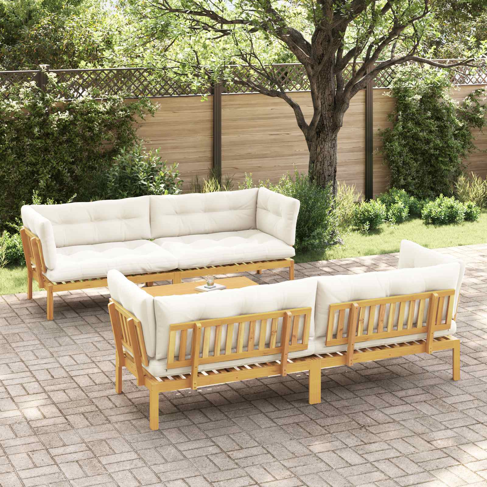 5 Pezzo Unità di divano pallet da giardino | homemem39