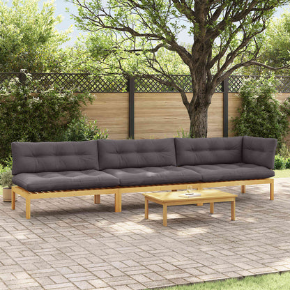 4 Pezzo Unità di divano pallet da giardino | homemem39