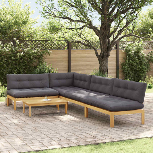 5 Pezzo Unità di divano pallet da giardino | homemem39