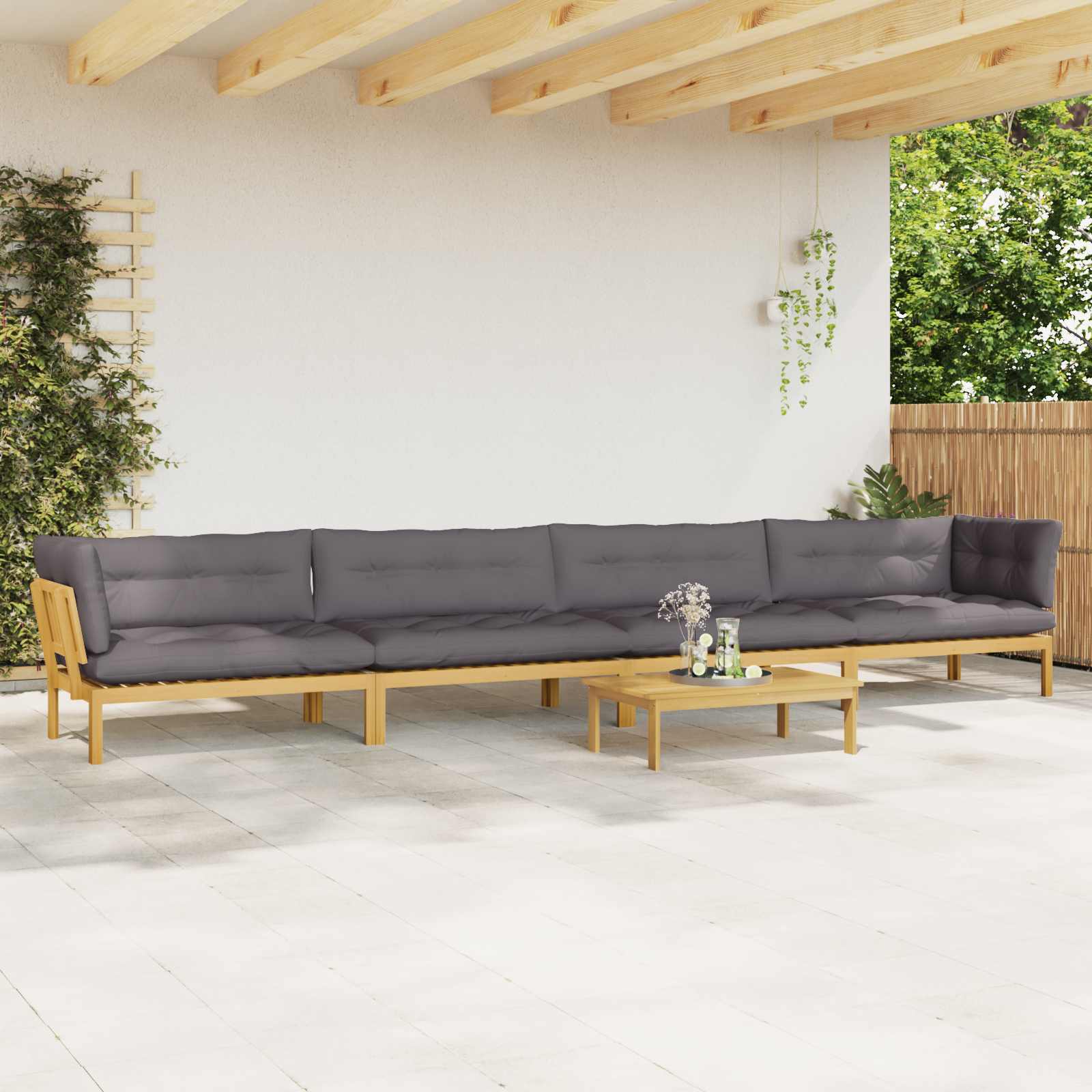 5 Pezzo Unità di divano pallet da giardino | homemem39