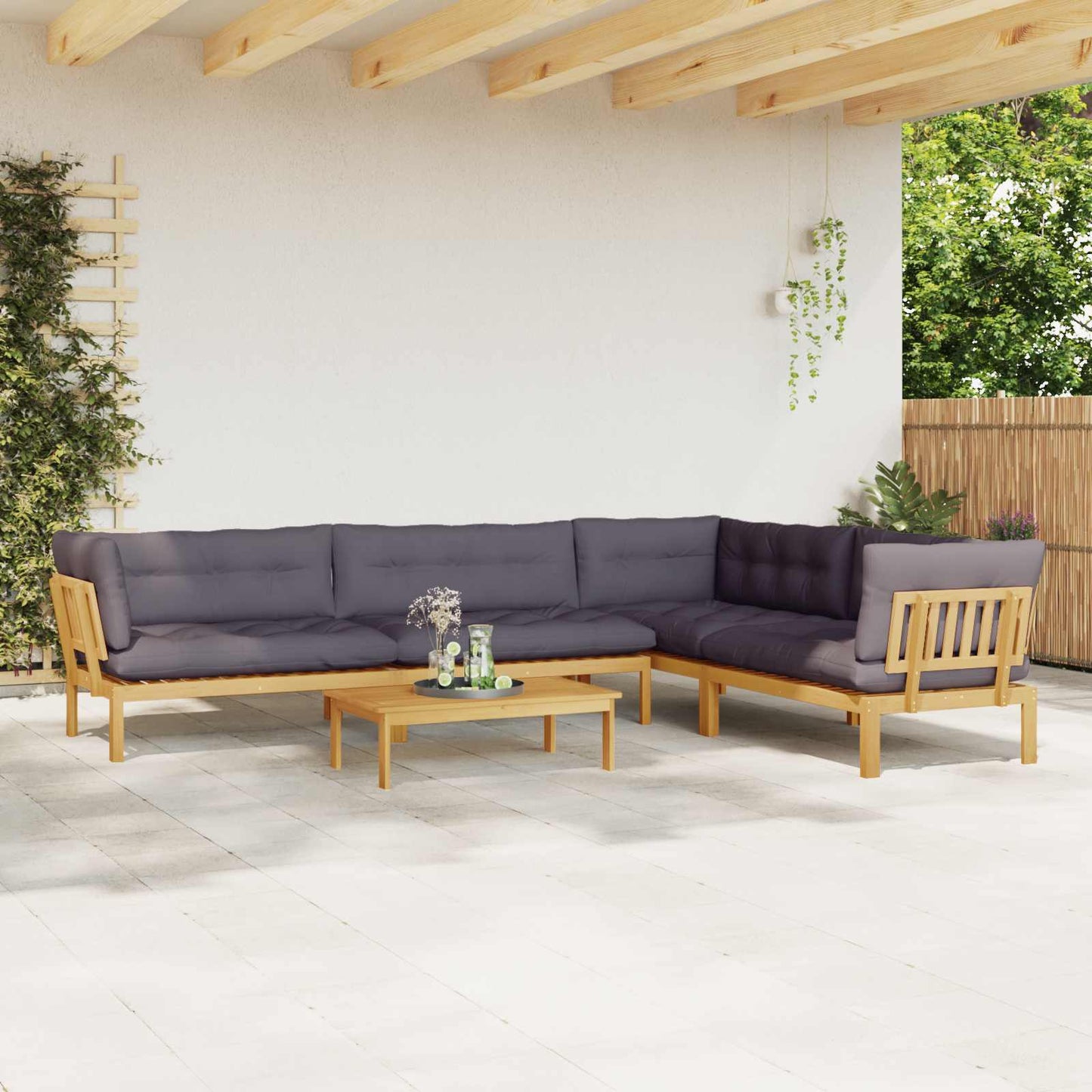 5 Pezzo Unità di divano pallet da giardino | homemem39