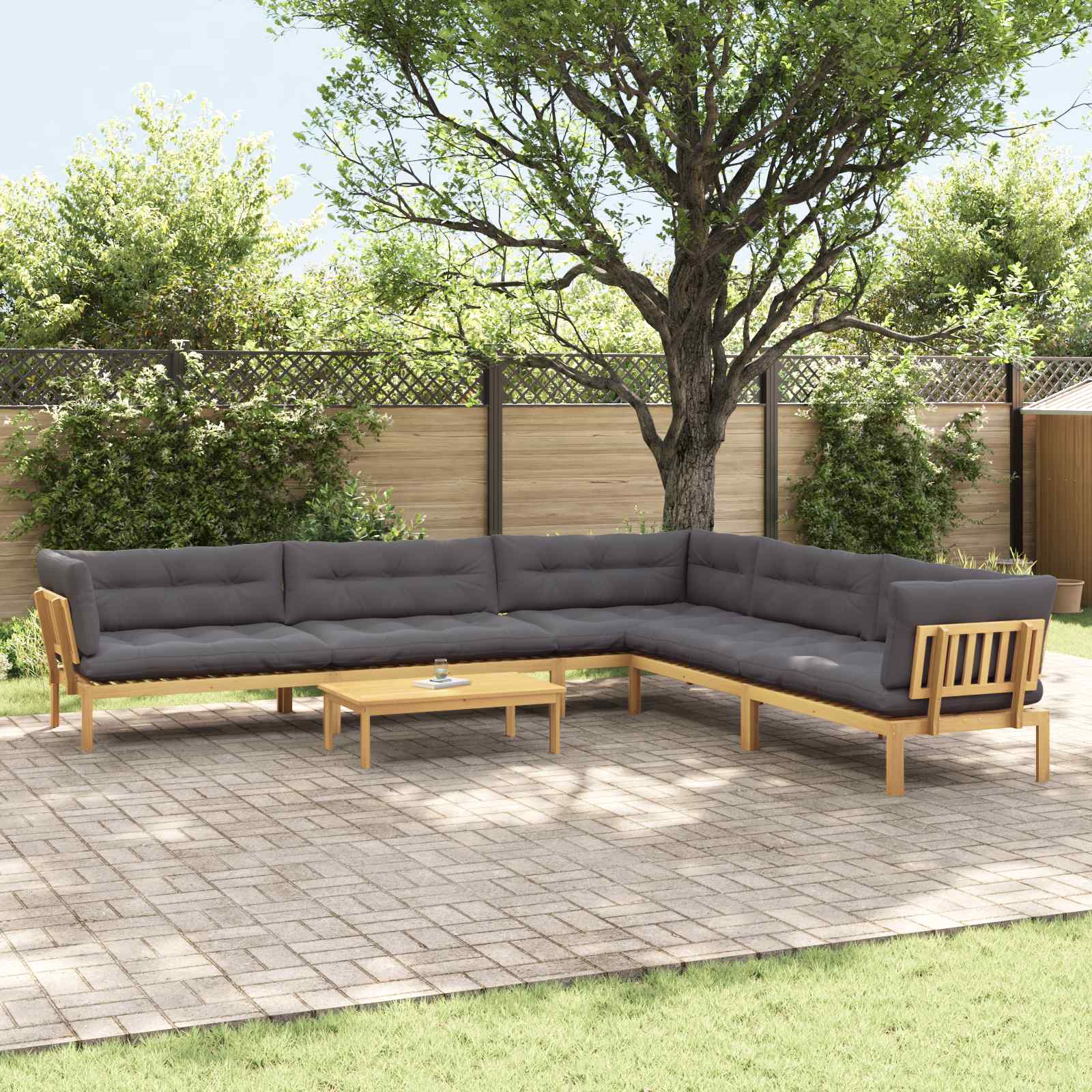 6 Pezzo Unità di divano pallet da giardino | homemem39