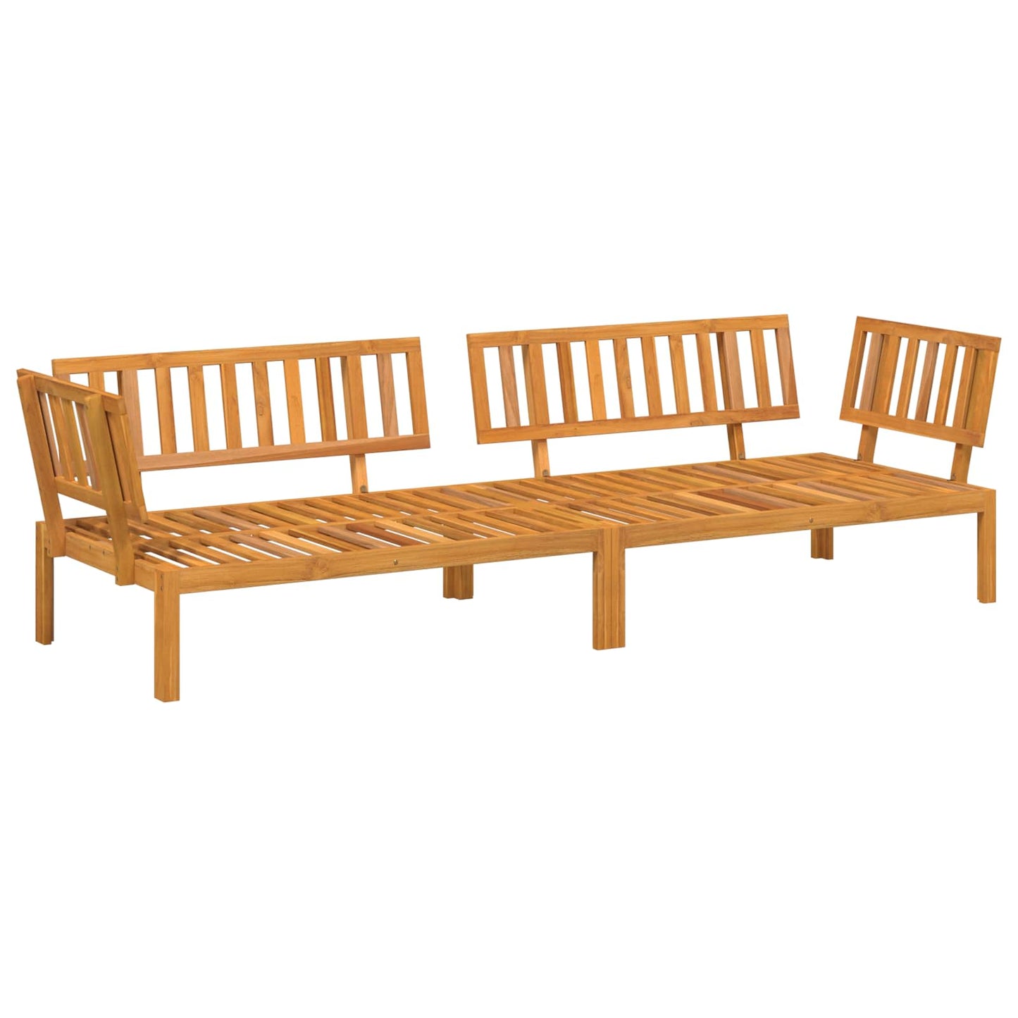 Set di divani 2 pcs Antracite Legno di Acacia Massello | homemem39