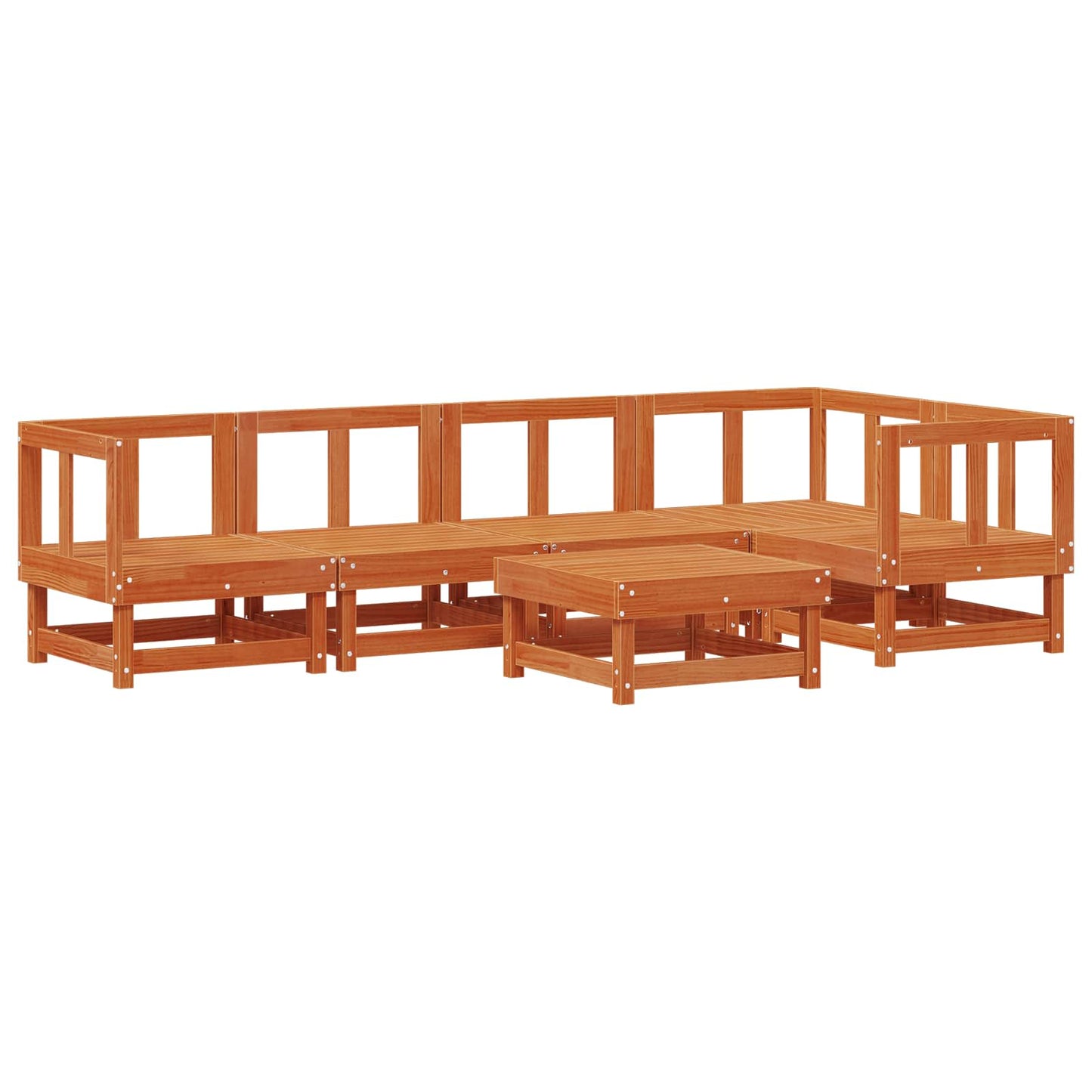 Set Lounge da Giardino 6 pcs Marrone Cerato | homemem39