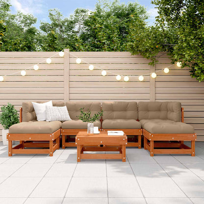 Set Lounge da Giardino 7 pcs Marrone Cerato