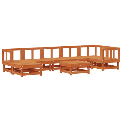 Set Lounge da Giardino 8 pcs Marrone Cerato | homemem39