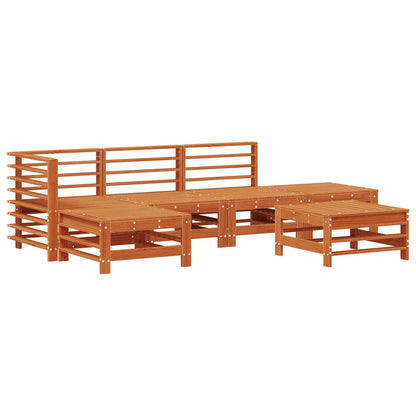 Set Lounge da Giardino 5 pcs Marrone Cerato | homemem39